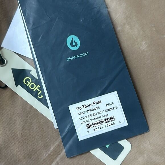 Gnara Women's Go There Pants Badlands Beige Size 8 NWT in packaging - Picture 7 of 8